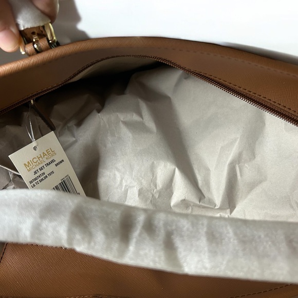 NWT MSRP $498 MICHAEL Michael Kors Jet Set Travel Large Logo Tote Bag - Picture 5 of 9